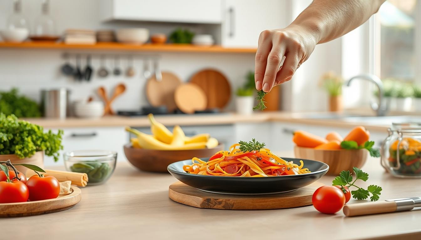 Healthy home cooking bowl